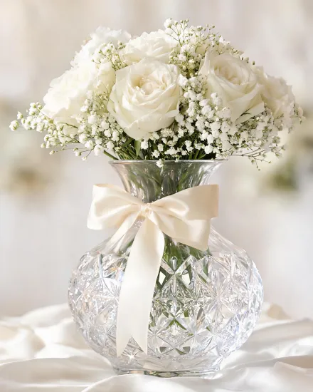 Wedding crystal vase gift