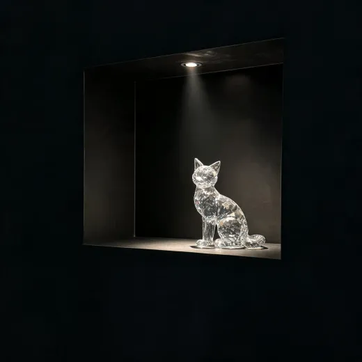 Glass figurine display